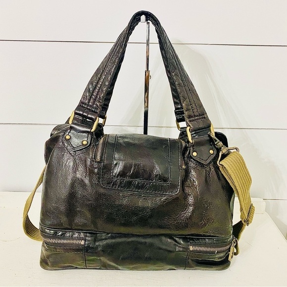 Marc by Marc Jacobs Leather Turn Lock Posh Super K Tote Satchel Handbag Purse - Picture 4 of 17